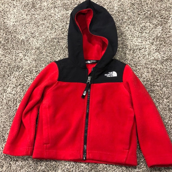 The North Face Other - Toddler The North Face Black & Red Denali Jacket With Hood And Pockets size 2T